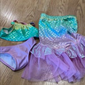 Mermaid bikini and tail cover up